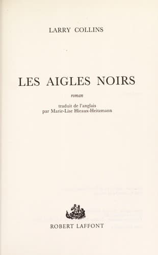 Cover image for Les aigles noirs