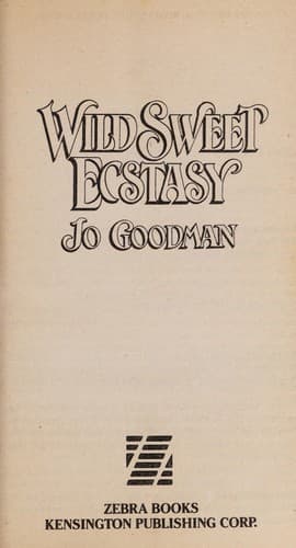 Cover image for Wild sweet ecstasy