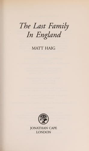 Cover image for The last family in England
