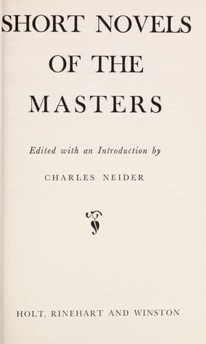 Cover image for Short Novels of the Masters