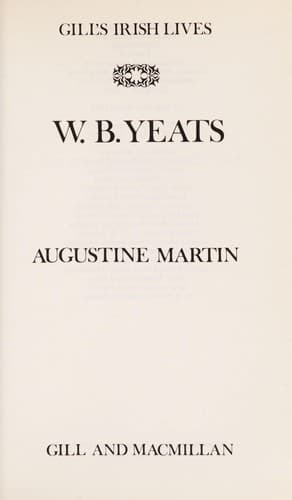 Cover image for W.B. Yeats