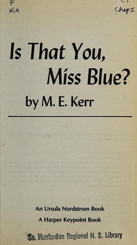 Cover image for Is that you, Miss Blue?