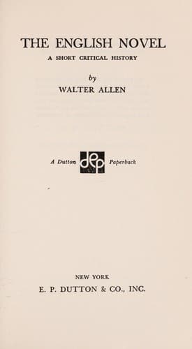 Cover image for The English novel