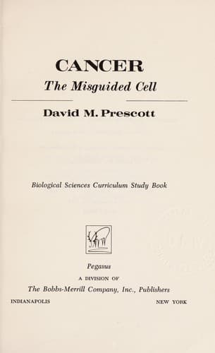 Cover image for Cancer, the misguided cell