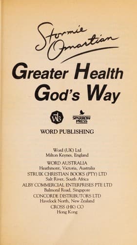 Cover image for Greater health God's way
