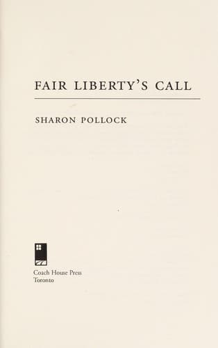 Cover image for Fair liberty's call