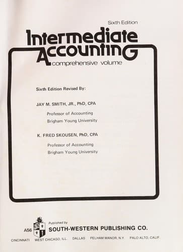 Cover image for Intermediate accounting