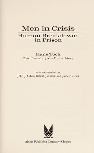Cover image for Men in crisis