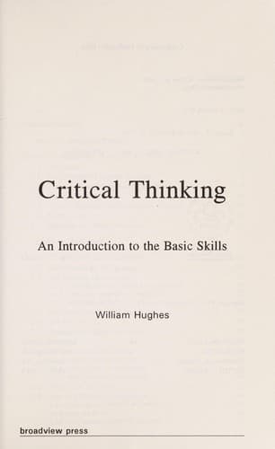 Cover image for Critical Thinking