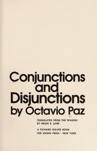 Cover image for Conjunctions and disjunctions.