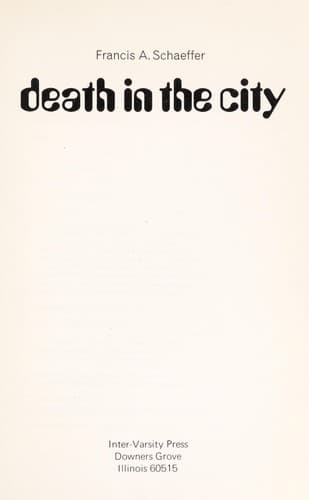 Cover image for Death in the City