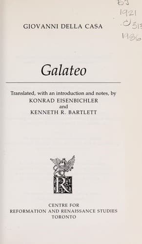 Cover image for Galateo
