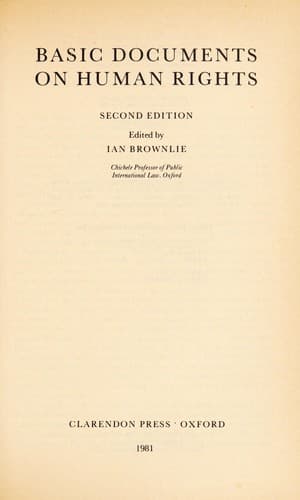 Cover image for Basic documents on human rights