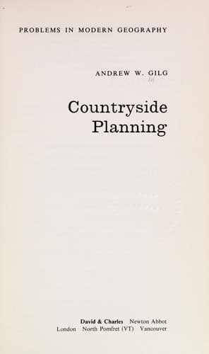 Cover image for Countryside planning