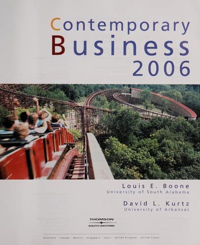 Cover image for Contemporary Business 2006