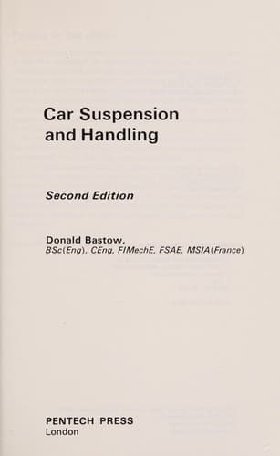 Cover image for Car suspension and handling