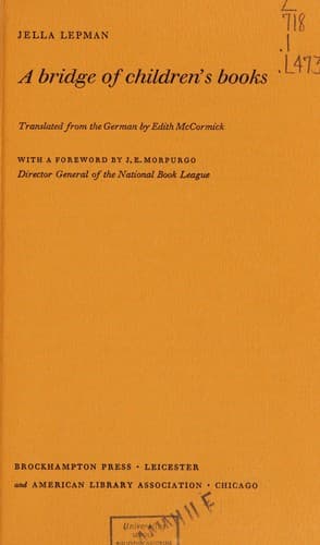 Cover image for A bridge of children's books