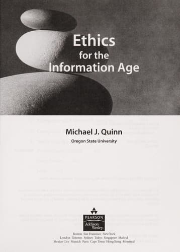 Cover image for Ethics for the information age