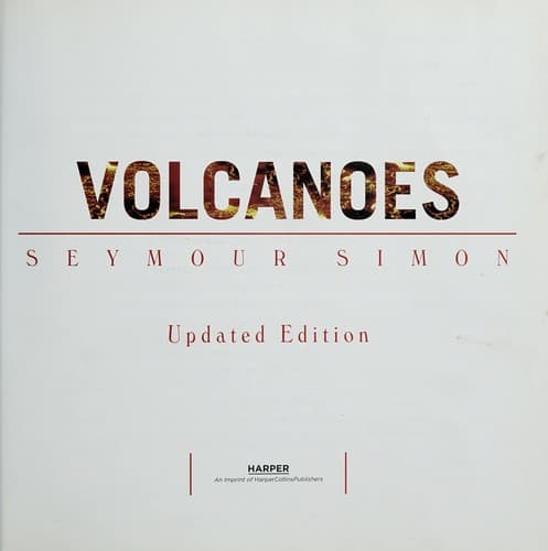 Cover image for Volcanoes