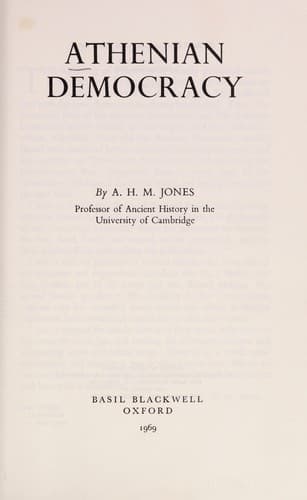 Cover image for Athenian democracy