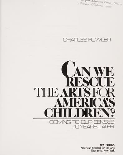 Can we rescue the arts for America's children?