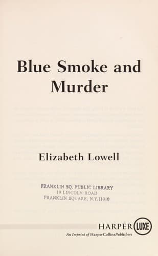 Cover image for Blue smoke and murder