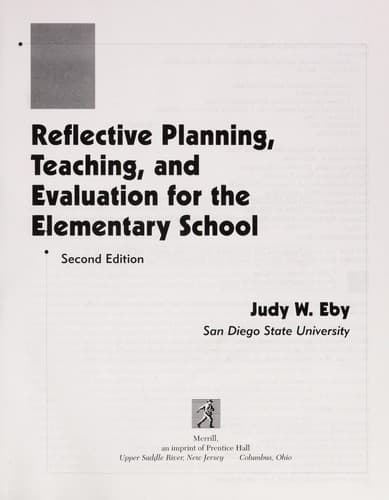 Cover image for Reflective planning, teaching, and evaluation for the elementary school