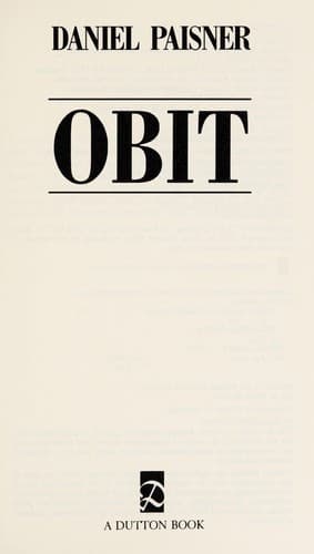 Cover image for Obit