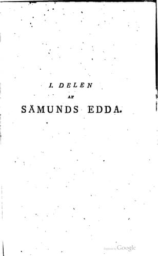 Sæmund den vises Edda