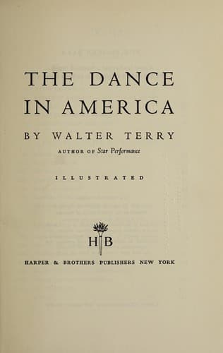 Cover image for The dance in America.