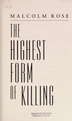 Cover image for The highest form of killing