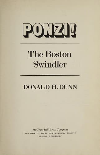 Cover image for Ponzi!