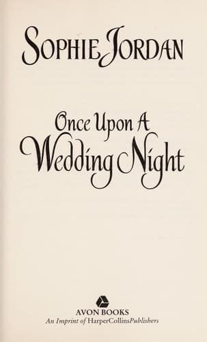 Cover image for Once upon a wedding night