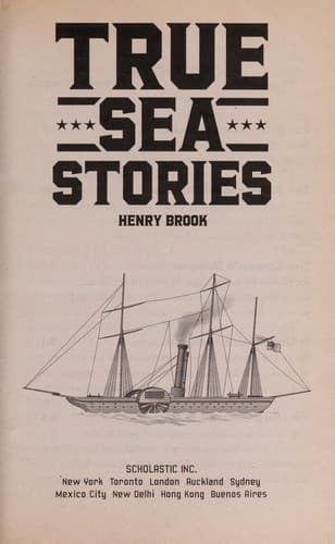 Cover image for True Sea Stories (True Adventure Stories)