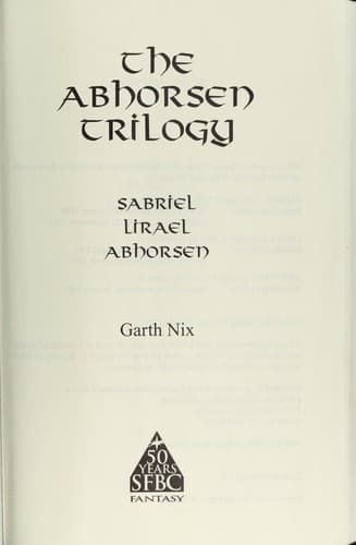 Cover image for The Abhorsen Trilogy