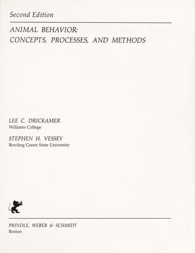 Cover image for Animal behavior