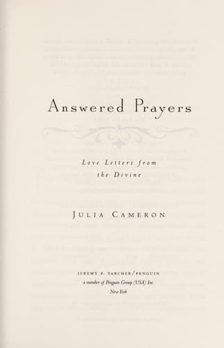 Cover image for Answered prayers