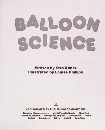 Cover image for Balloon science