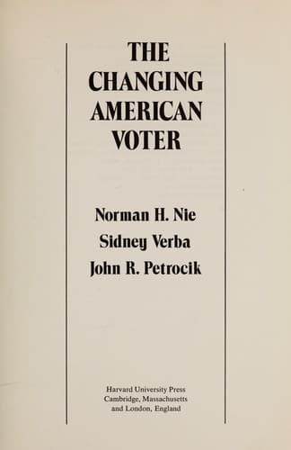 Cover image for The changing American voter