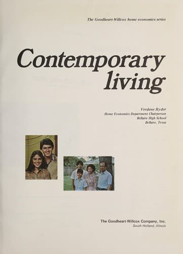Cover image for Contemporary living