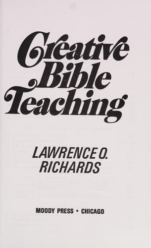 Cover image for Creative Bible teaching