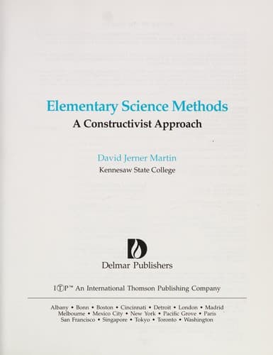 Cover image for Elementary science methods