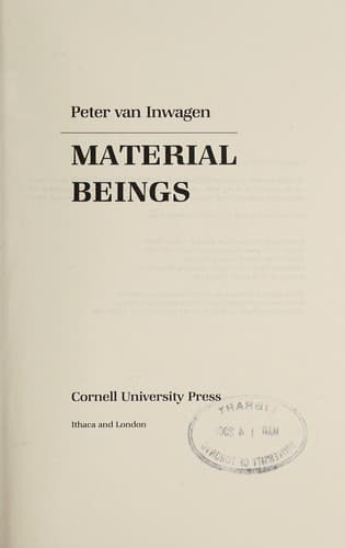Cover image for Material beings