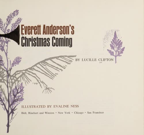 Cover image for Everett Anderson's Christmas coming.