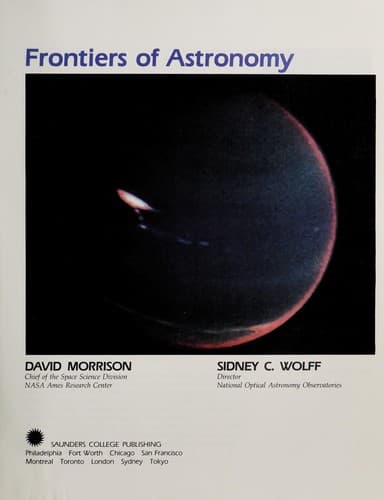 Cover image for Frontiers of astronomy