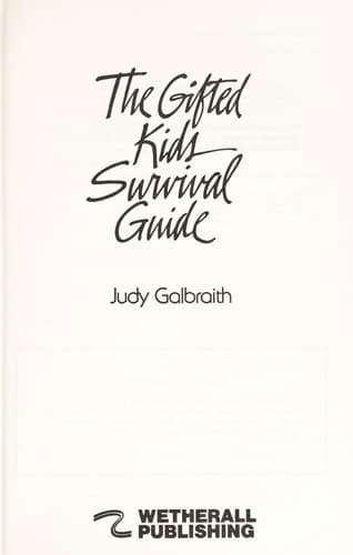 Cover image for The gifted kids survival guide