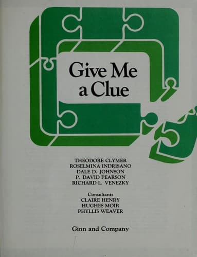 Cover image for Give Me a Clue