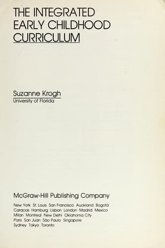 Cover image for The integrated early childhood curriculum