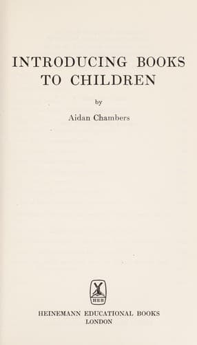 Cover image for Introducing books to children.