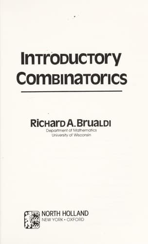 Cover image for Introductory combinatorics